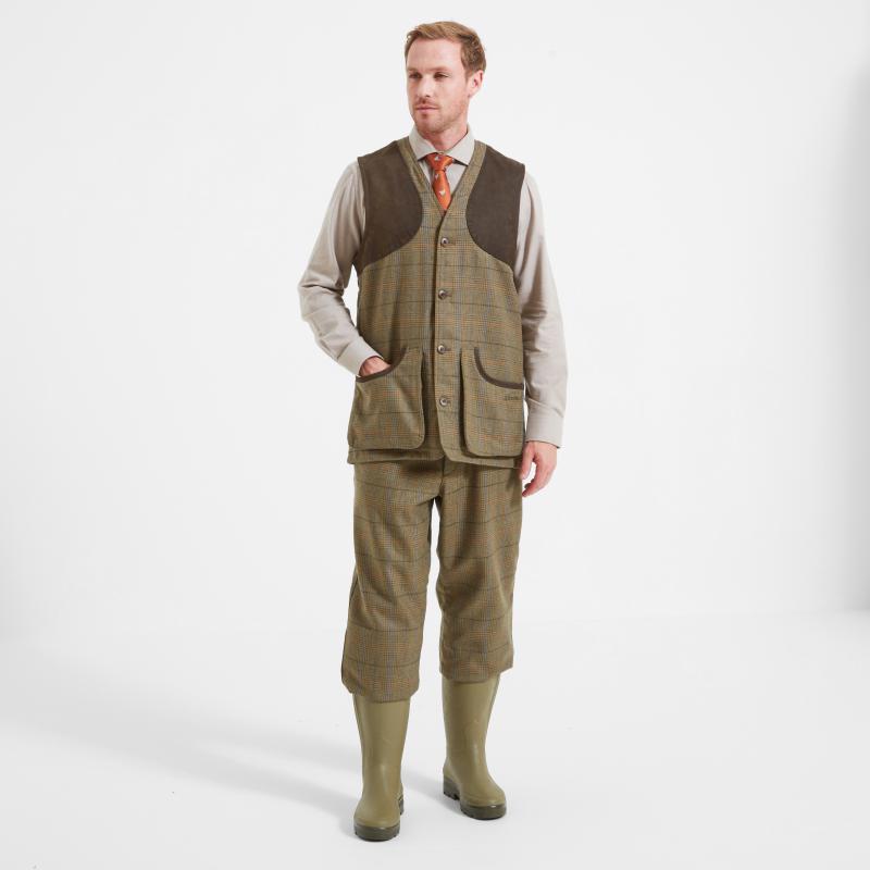 Schoffel Ptarmigan II Mens Tweed Waistcoat - Arran Tweed