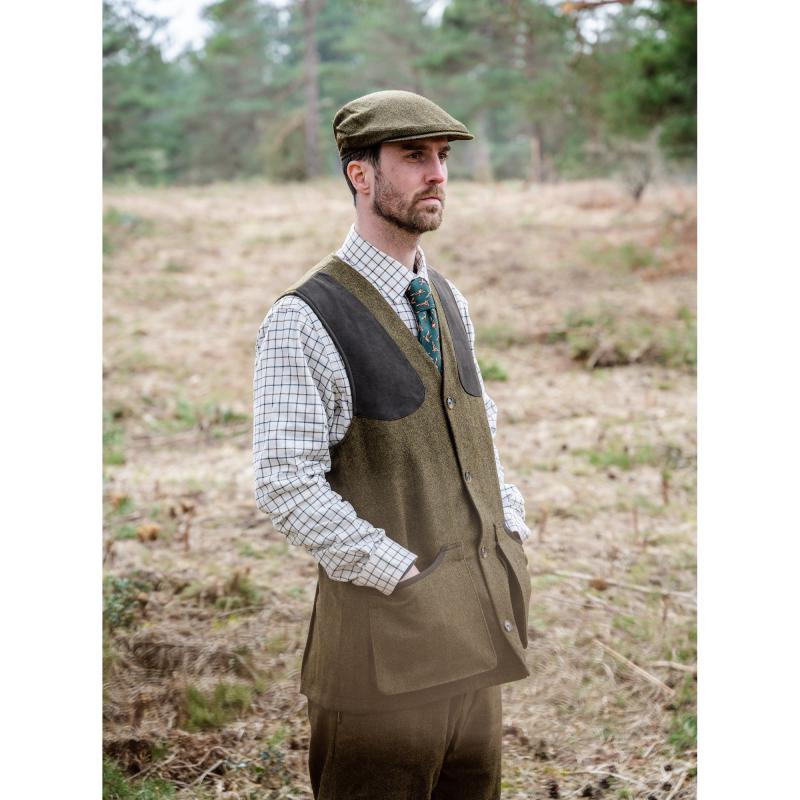 Musto Stretch Technical Mens Tweed Waistcoat - Dunmhor