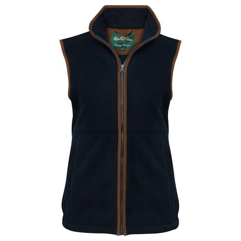 Alan Paine Aylsham Ladies Fleece Waistcoat - Dark Navy - William Powell