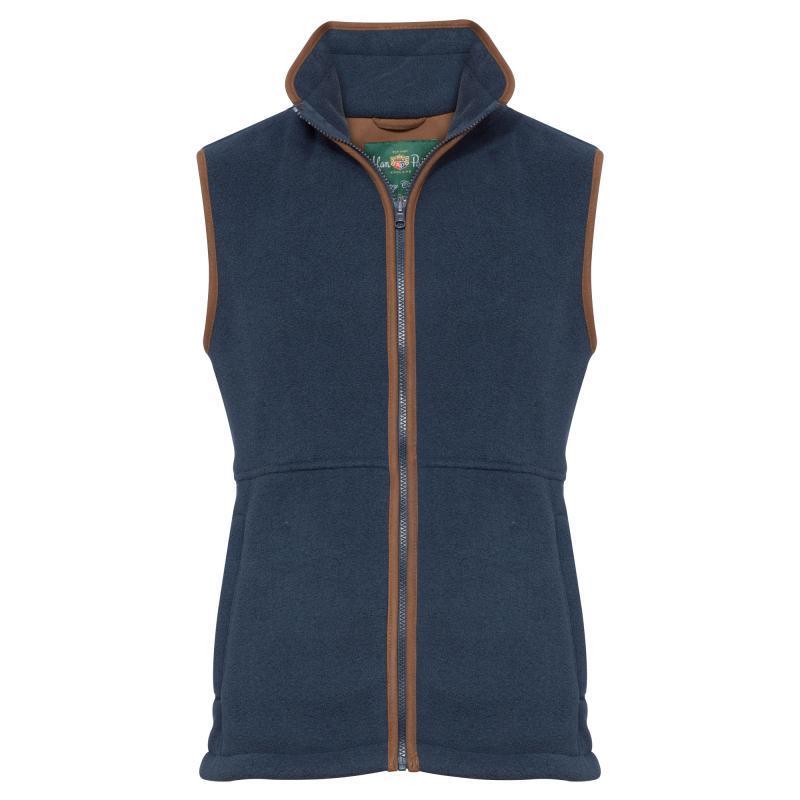 Alan Paine Aylsham Mens Fleece Waistcoat - Blue Steel - William Powell