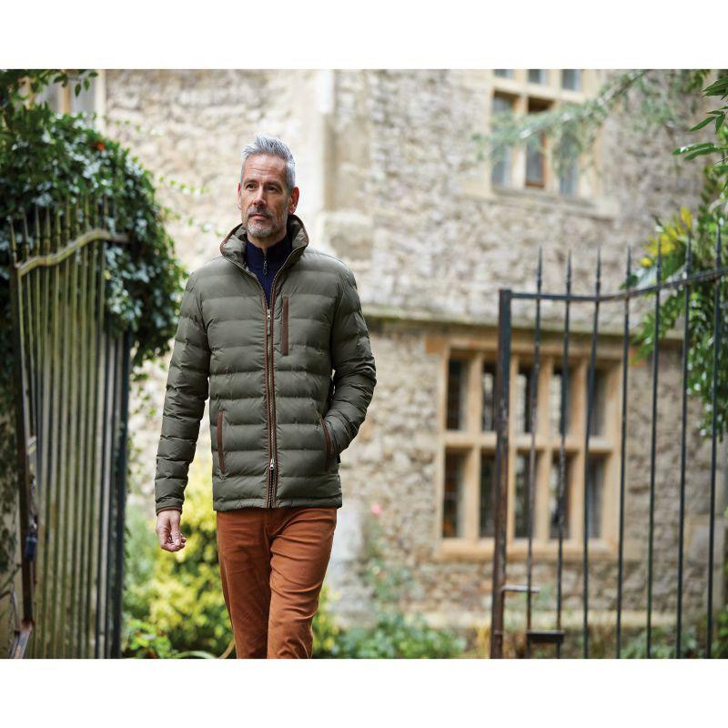 Alan Paine Calsall Mens Lightweight Insulated Jacket - Olive - William Powell