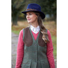 Alan Paine Combrook Ladies Tweed Shooting Waistcoat - Heath - William Powell