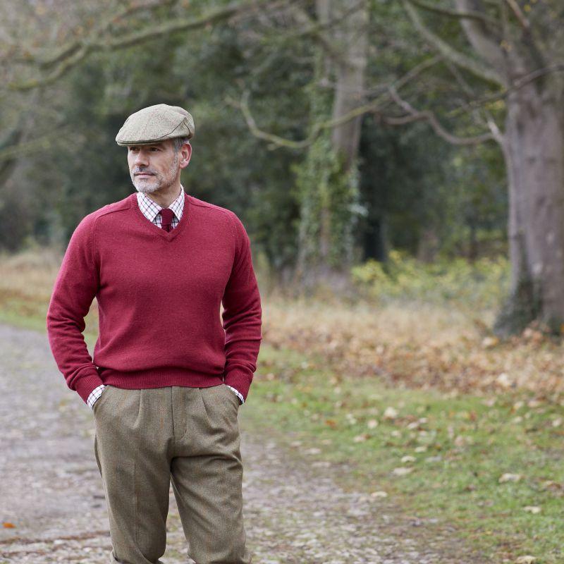 Alan Paine Combrook Mens Tweed Cap - Hawthorn - William Powell