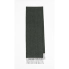 Alan Paine Cuckney Lambswool Scarf (30 x 200cm) - Moss - William Powell