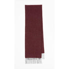 Alan Paine Cuckney Lambswool Scarf (30 x 200cm) - Ruby - William Powell