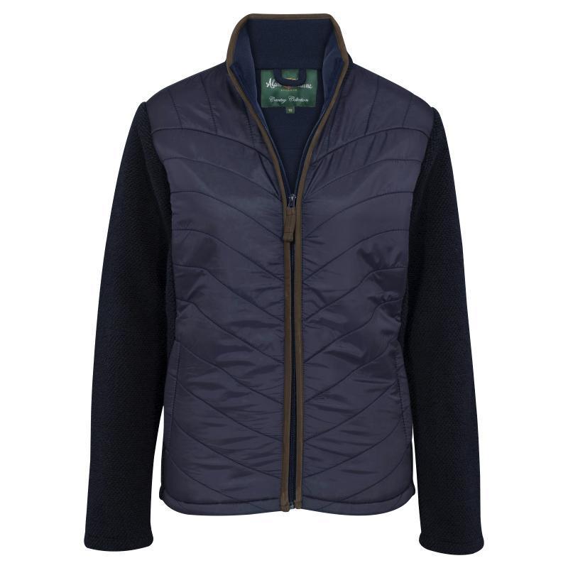 Alan Paine Highshore Ladies Quilted Jacket - Dark Navy - William Powell