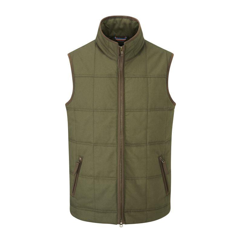 Alan Paine Kexby Mens Gilet - Olive - William Powell