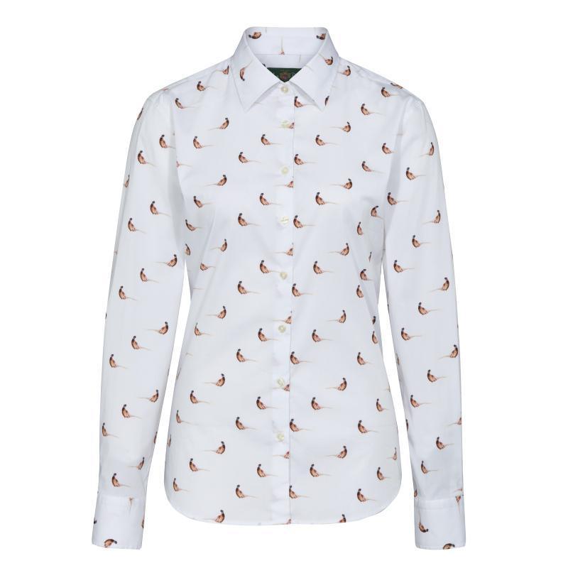 Alan Paine Lawen Ladies Shirt - Pheasant Print - William Powell