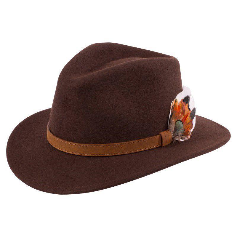 Alan Paine Richmond Felt Hat - Brown - William Powell