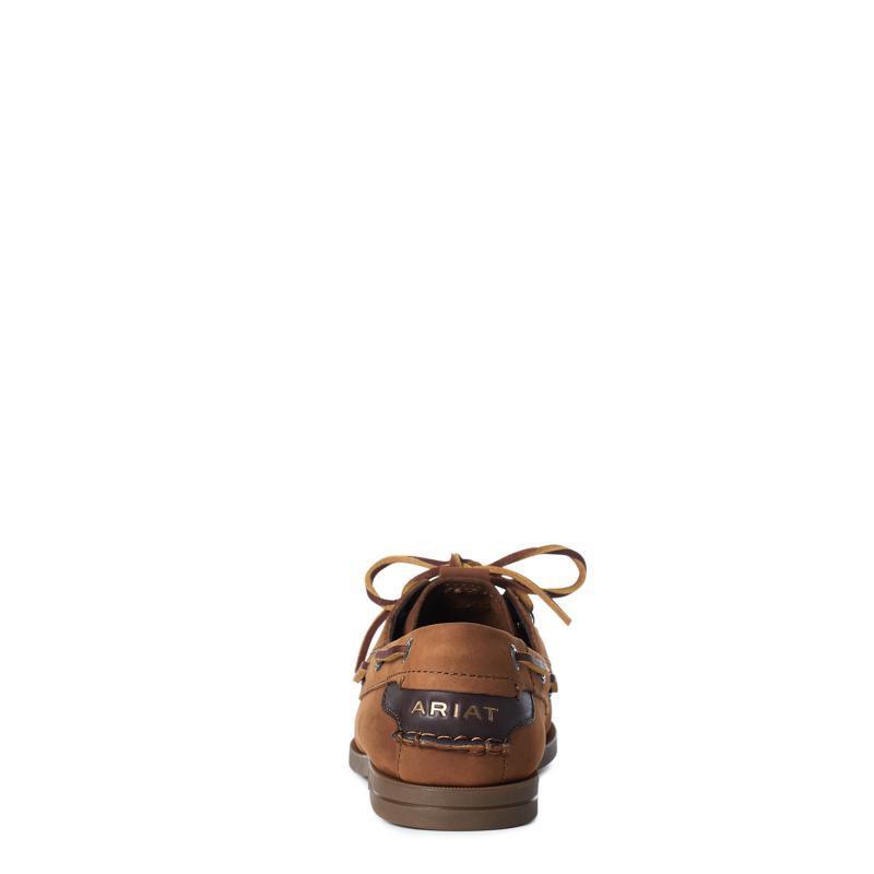 Ariat Antigua Ladies Deck Shoe - Walnut - William Powell