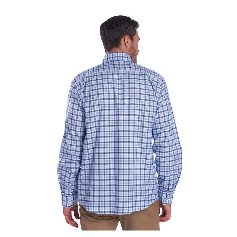 Barbour Abberton Regular Fit Mens Shirt - Blue - William Powell