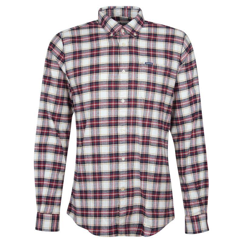 Barbour Alderton Mens Tailored Shirt - Ecru - William Powell