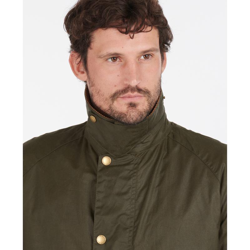 Barbour Alderton Mens Wax Jacket - Archive Olive - William Powell