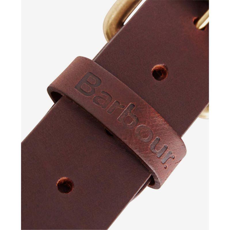 Barbour Allanton Mens Leather Belt - Brown - William Powell
