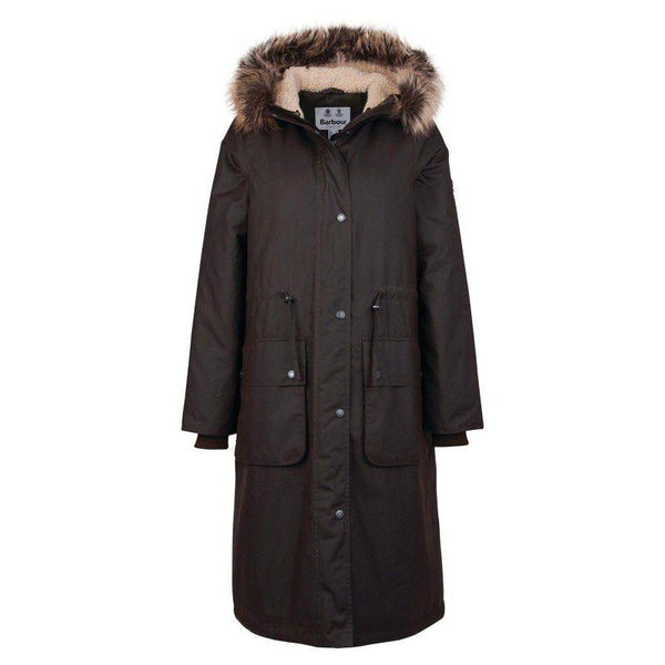 Whistles faux fur hot sale lined waxy parka