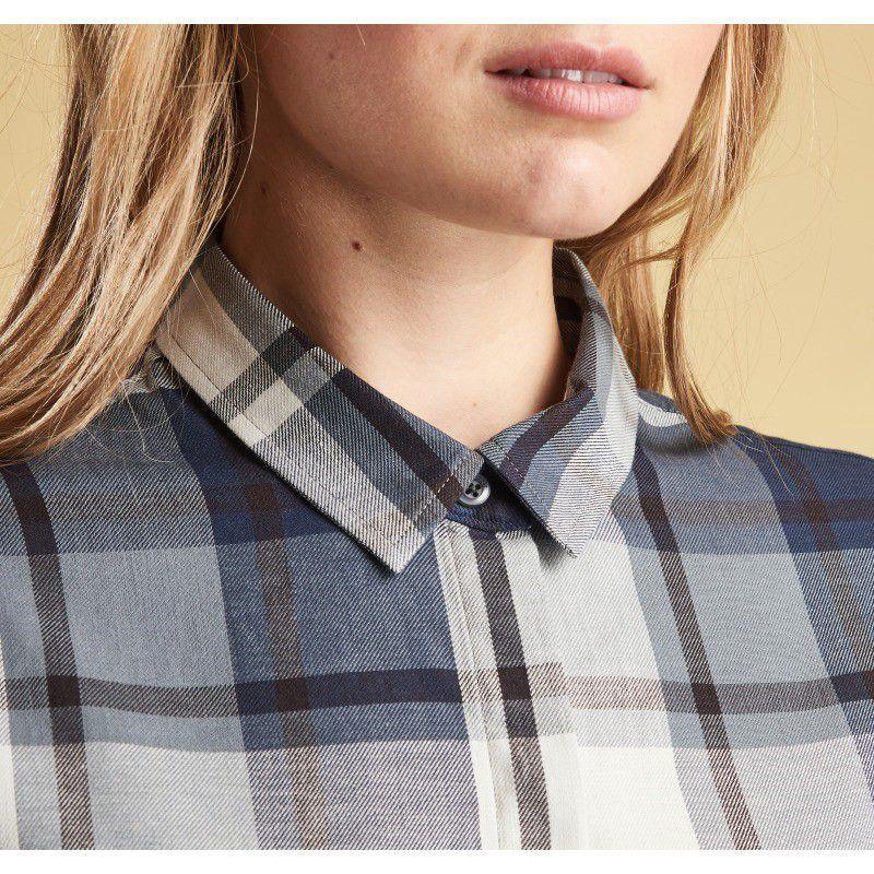 Barbour Annis Shirt - Grey/Navy - William Powell