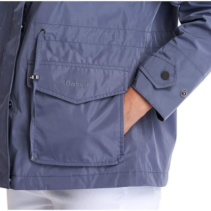 Barbour Aria Ladies Waterproof Jacket - Slate Blue - William Powell