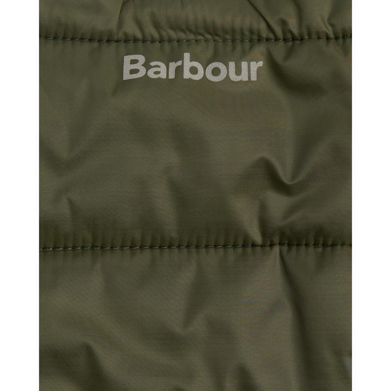 Barbour Baffle Quilt Dog Coat - Olive - William Powell