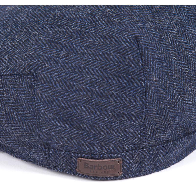 Barbour Barlow Mens Flat Cap - Navy - William Powell