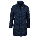 Barbour Barmack Ladies Quilted Jacket - Navy Herringbone - William Powell