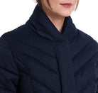 Barbour Barmack Ladies Quilted Jacket - Navy Herringbone - William Powell