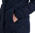 Barbour Barmack Ladies Quilted Jacket - Navy Herringbone - William Powell