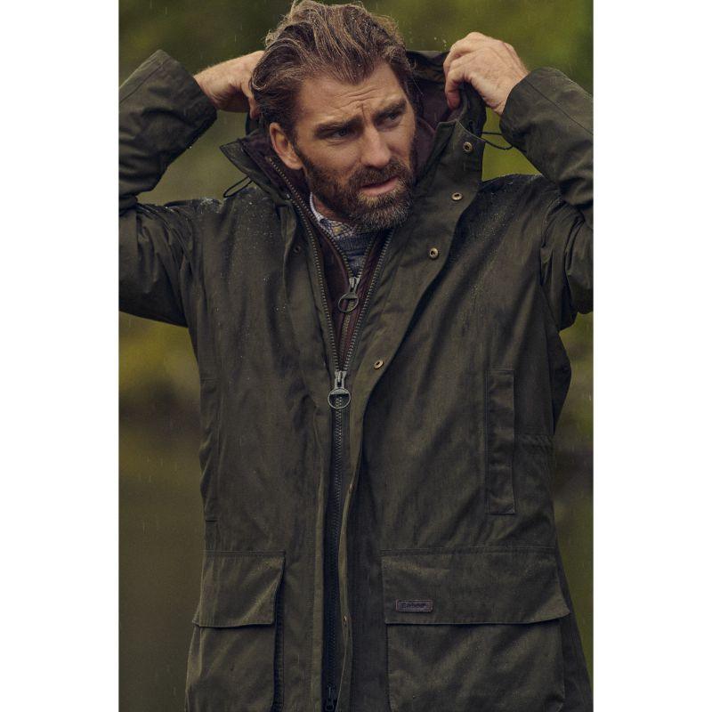 Barbour Beaconsfield Mens Waterproof Jacket - Olive - William Powell