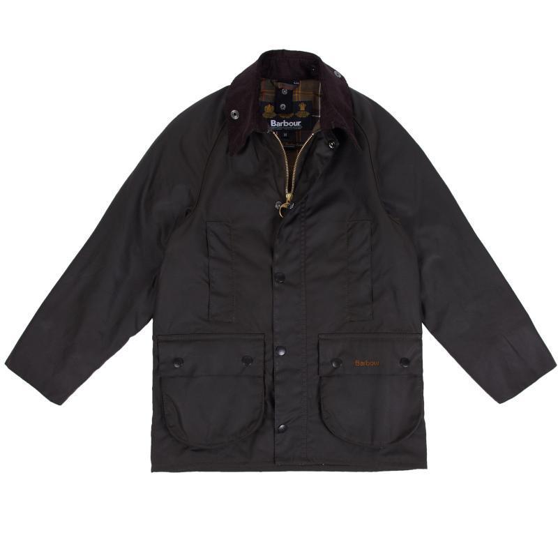 Barbour Beaufort Boys Wax Jacket - Olive - William Powell