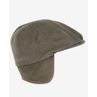 Barbour Beaufort Mens Waterproof Flat Cap - Dark Olive - William Powell