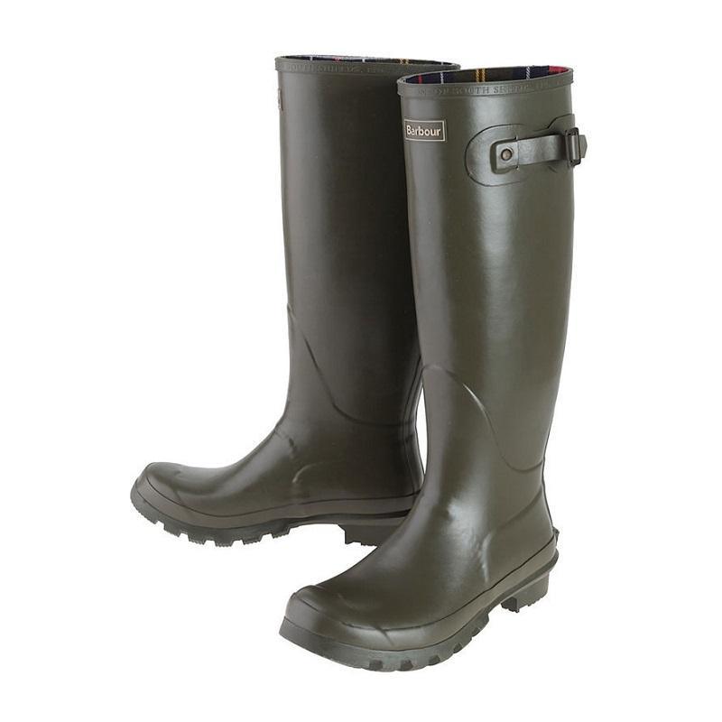 Barbour Bede Ladies Wellington Boot - Olive - William Powell