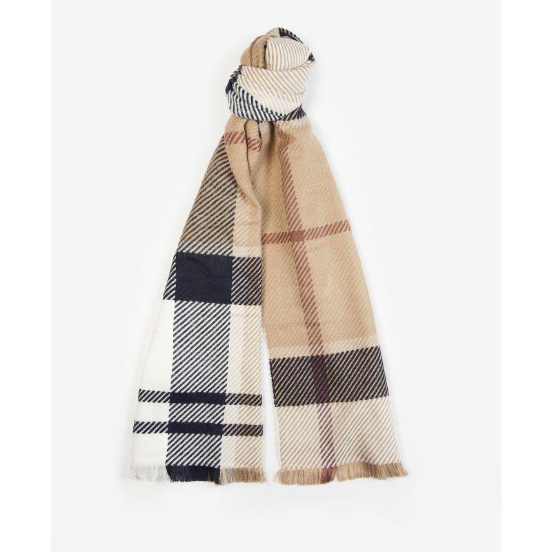 Barbour Blair Ladies Tartan Scarf - Rosewood - William Powell