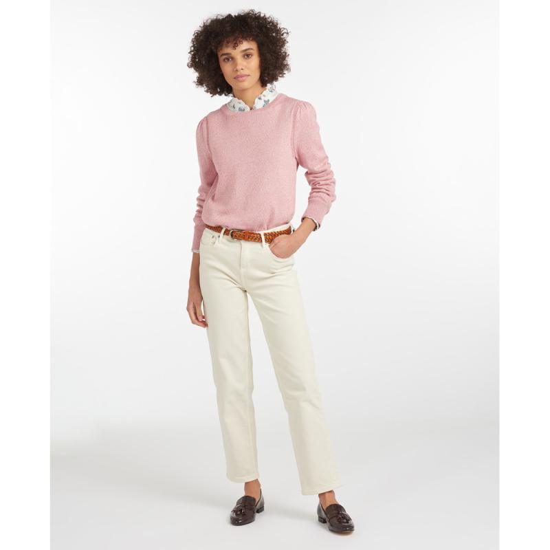 Barbour Bowland Ladies Knit - Dusty Rose - William Powell