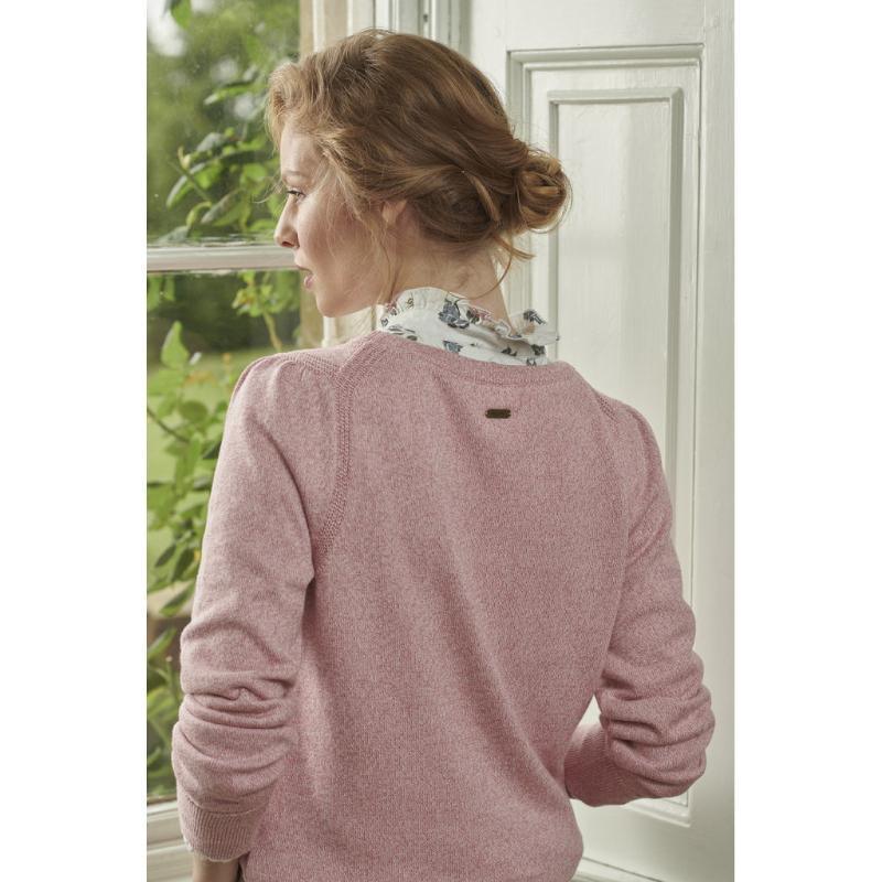 Barbour Bowland Ladies Knit - Dusty Rose - William Powell