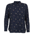 Barbour Brecon Duck Print Ladies Shirt - Navy - William Powell