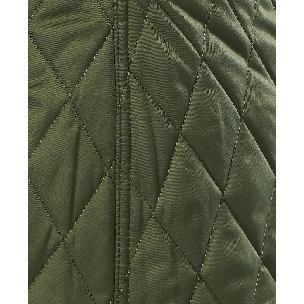 Barbour Broxfield Ladies Quilted Jacket - Olive/Olive Pink Tartan - William Powell