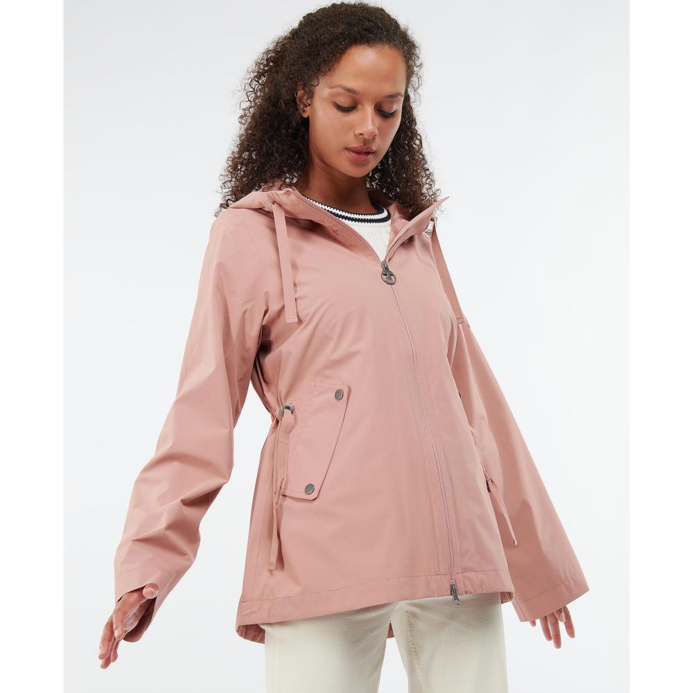 Barbour Budle Waterproof Ladies Jacket - Soft Coral - William Powell