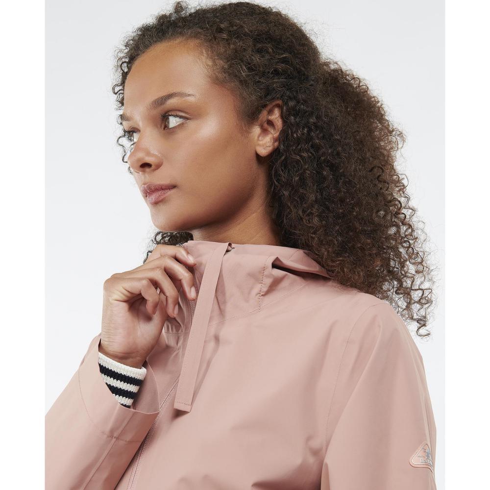 Barbour Budle Waterproof Ladies Jacket - Soft Coral - William Powell