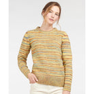 Barbour Burford Ladies Knit - Yellow Multi - William Powell