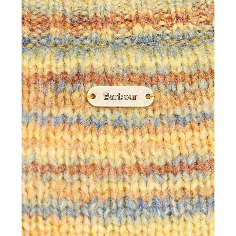 Barbour Burford Ladies Knit - Yellow Multi - William Powell