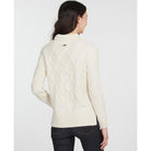 Barbour Burne Ladies Roll Neck Jumper - Cream - William Powell