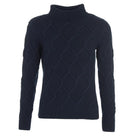 Barbour Burne Ladies Roll Neck Jumper - Navy - William Powell