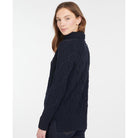 Barbour Burne Ladies Roll Neck Jumper - Navy - William Powell