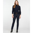 Barbour Burne Ladies Roll Neck Jumper - Navy - William Powell