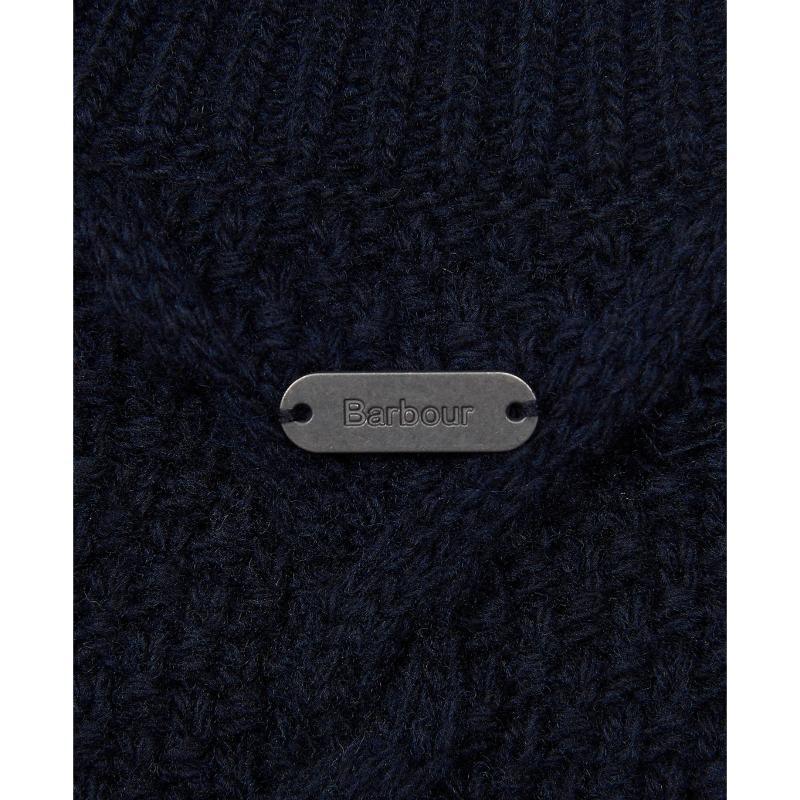 Barbour Burne Ladies Roll Neck Jumper - Navy - William Powell