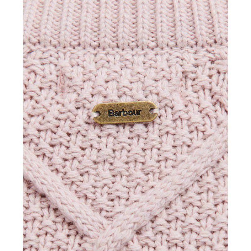 Barbour Burne Ladies Roll Neck Knit - Rosewater - William Powell