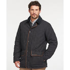 Barbour Burton Mens Quilted Waterproof Jacket - Navy - William Powell