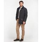 Barbour Burton Mens Quilted Waterproof Jacket - Navy - William Powell