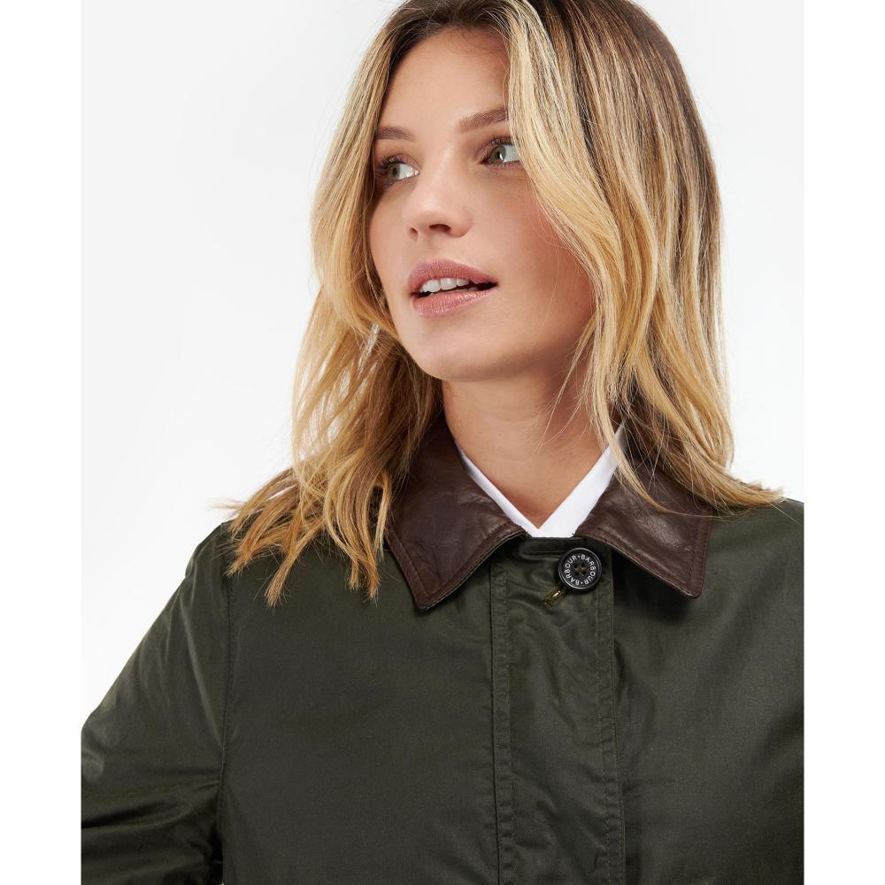 Barbour Buscot Ladies Wax Jacket - Archive Olive/Classic - William Powell