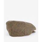 Barbour Cairn Mens Waterproof Tweed Cap - Olive/Purple/Red 7 - William Powell