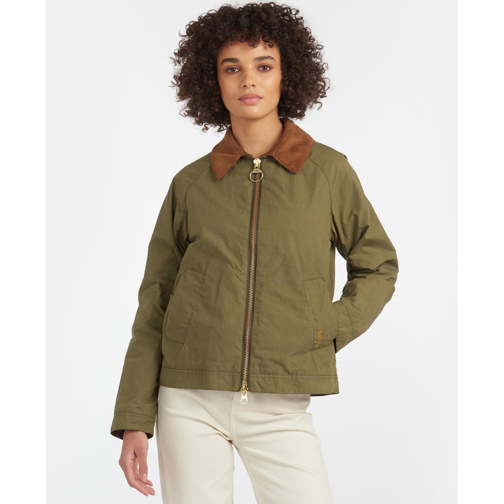 Barbour Campbell Showerproof Ladies Jacket - Olive/Classic - William Powell